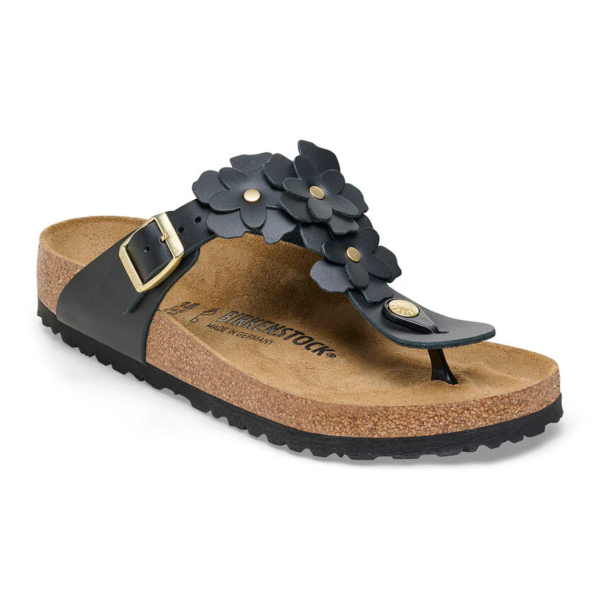 WOMEN'S BIRKENSTOCK GIZEH FLOWER | BLACK - Image 3