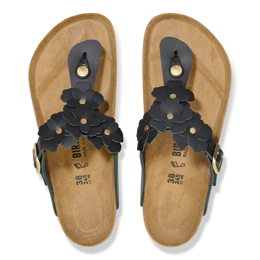 WOMEN'S BIRKENSTOCK GIZEH FLOWER | BLACK - Image 5