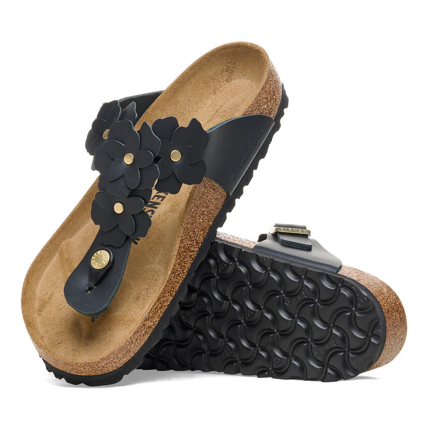 WOMEN'S BIRKENSTOCK GIZEH FLOWER | BLACK - Image 6