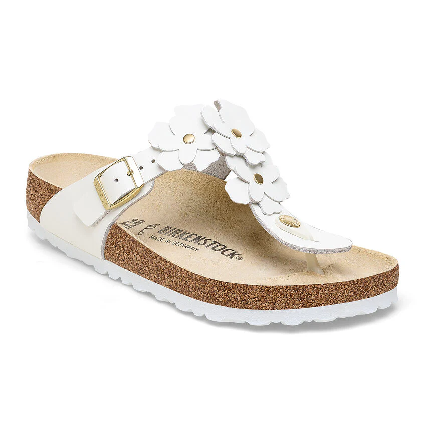 WOMEN'S BIRKENSTOCK GIZEH FLOWER | WHITE - Image 3