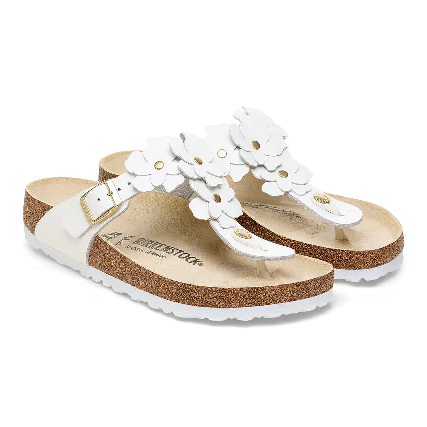 WOMEN'S BIRKENSTOCK GIZEH FLOWER | WHITE - Image 5