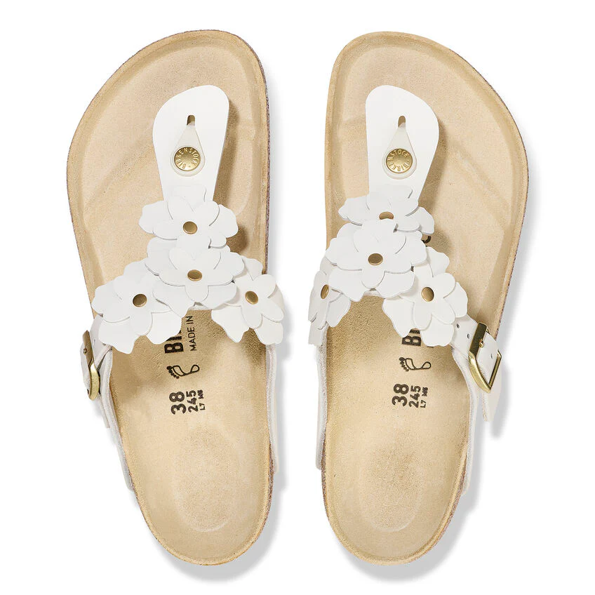 WOMEN'S BIRKENSTOCK GIZEH FLOWER | WHITE - Image 6
