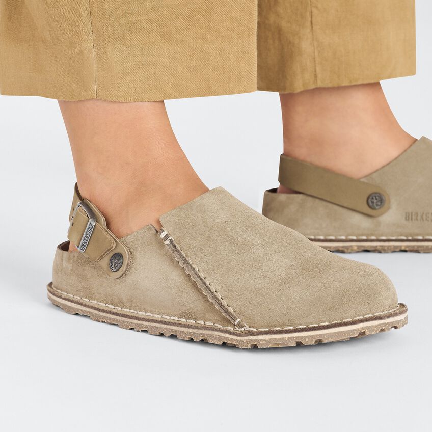 UNISEX BIRKENSTOCK LUTRY PREMIUM SUEDE | GRAY TAUPE - Image 2