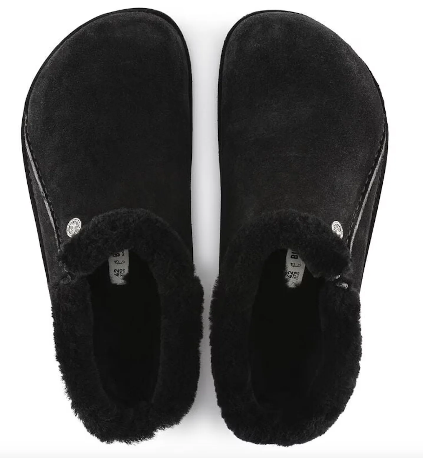 UNISEX BIRKENSTOCK ZERMATT PREMIUM FUR LINED CLOG | BLACK - Image 5