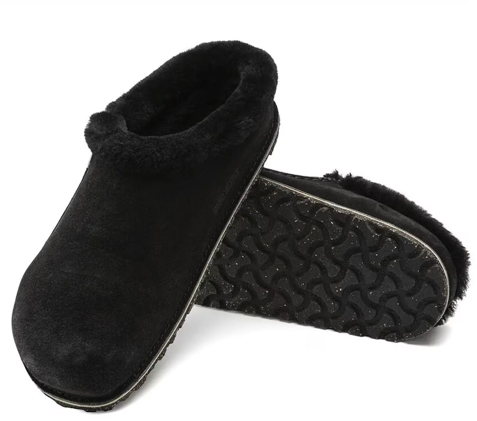 UNISEX BIRKENSTOCK ZERMATT PREMIUM FUR LINED CLOG | BLACK - Image 6