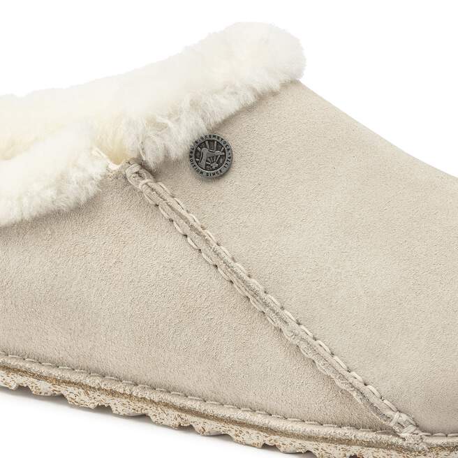 WOMEN'S BIRKENSTOCK ZERMATT PREMIUM FUR LINED CLOG | ANTIQUE WHITE - Image 3