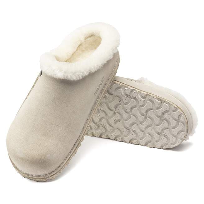 WOMEN'S BIRKENSTOCK ZERMATT PREMIUM FUR LINED CLOG | ANTIQUE WHITE - Image 6