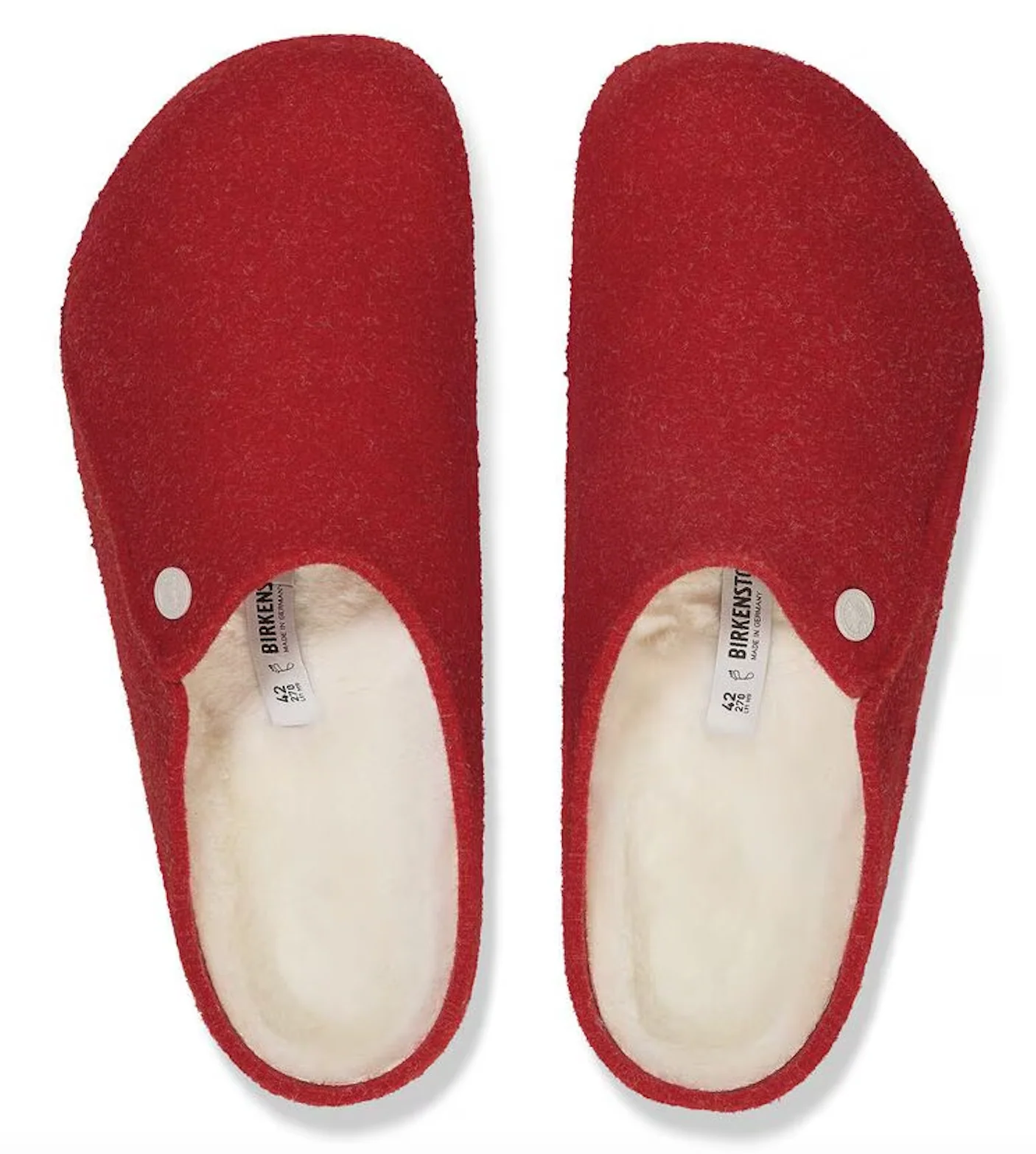 UNISEX BIRKENSTOCK ZERMATT RIVET SHEARLING | ACTIVE RED - Image 4