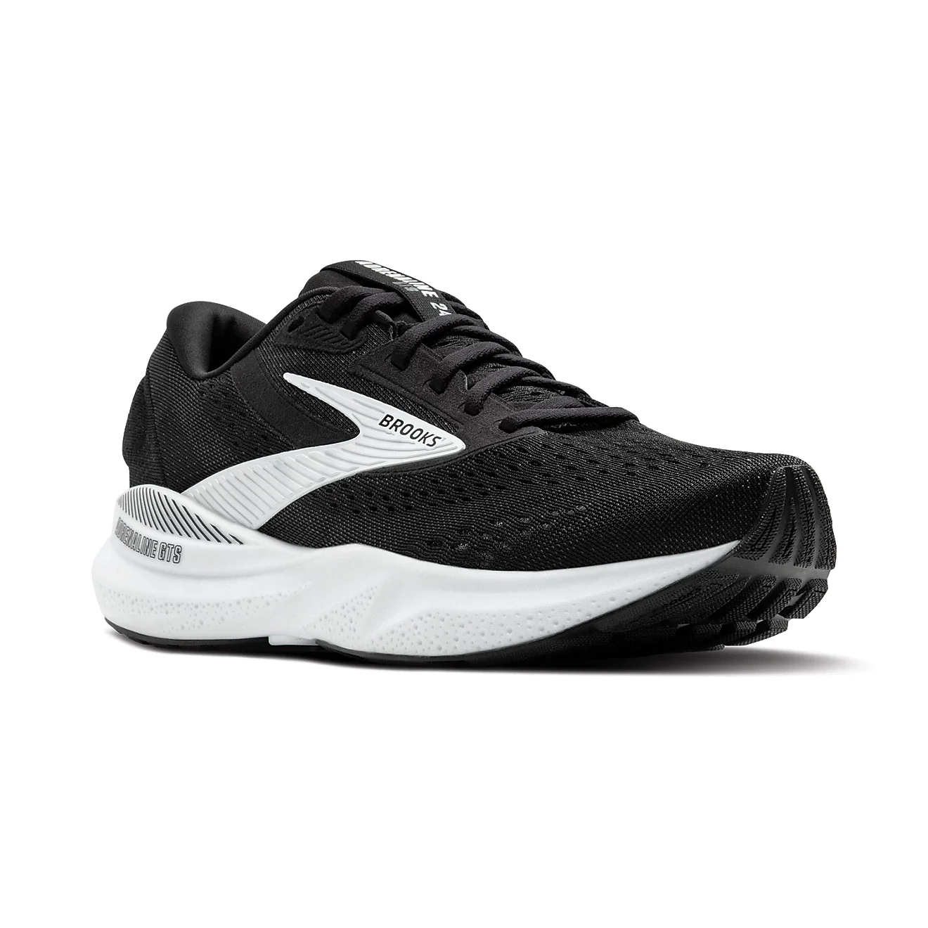 WOMEN'S BROOKS ADRENALINE GTS 24 | BLACK / WHITE - Image 3