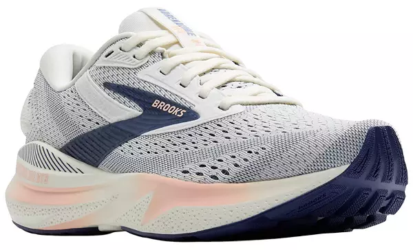 WOMEN'S BROOKS ADRENALINE GTS 24 | GREY / BLUE RIBBON / PEACH - Image 3