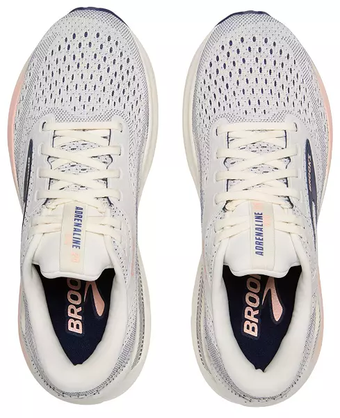 WOMEN'S BROOKS ADRENALINE GTS 24 | GREY / BLUE RIBBON / PEACH - Image 4