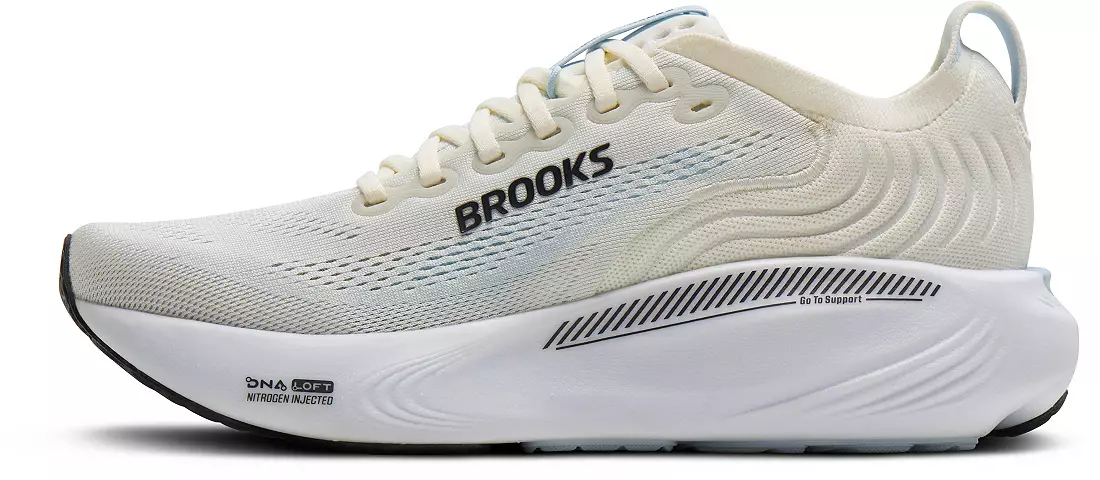WOMEN'S BROOKS ADRENALINE GTS 25 | STAR WHITE / NANTUCKET / CHROME - Image 2
