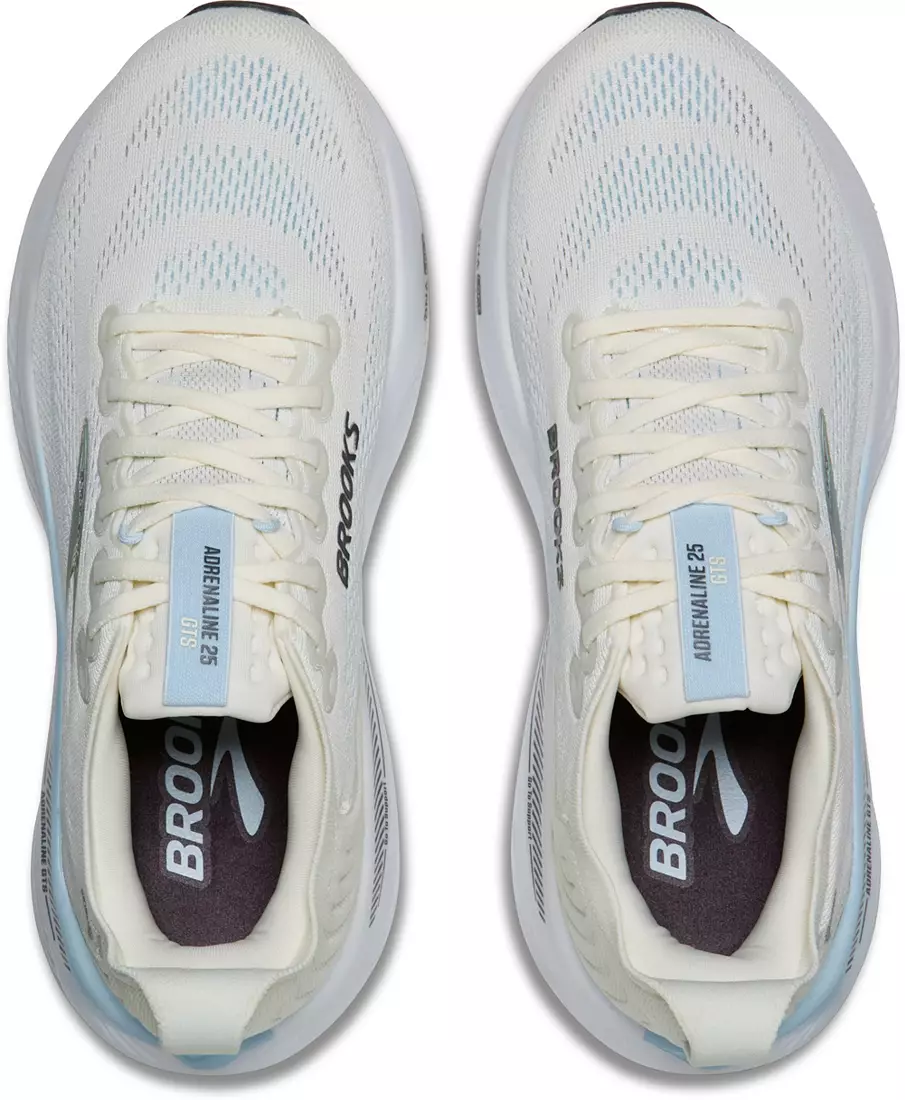 WOMEN'S BROOKS ADRENALINE GTS 25 | STAR WHITE / NANTUCKET / CHROME - Image 7