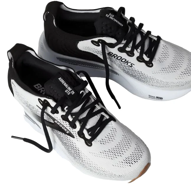 WOMEN'S BROOKS ADRENALINE GTS 25 | WHITE / BLACK / WHITE - Image 7