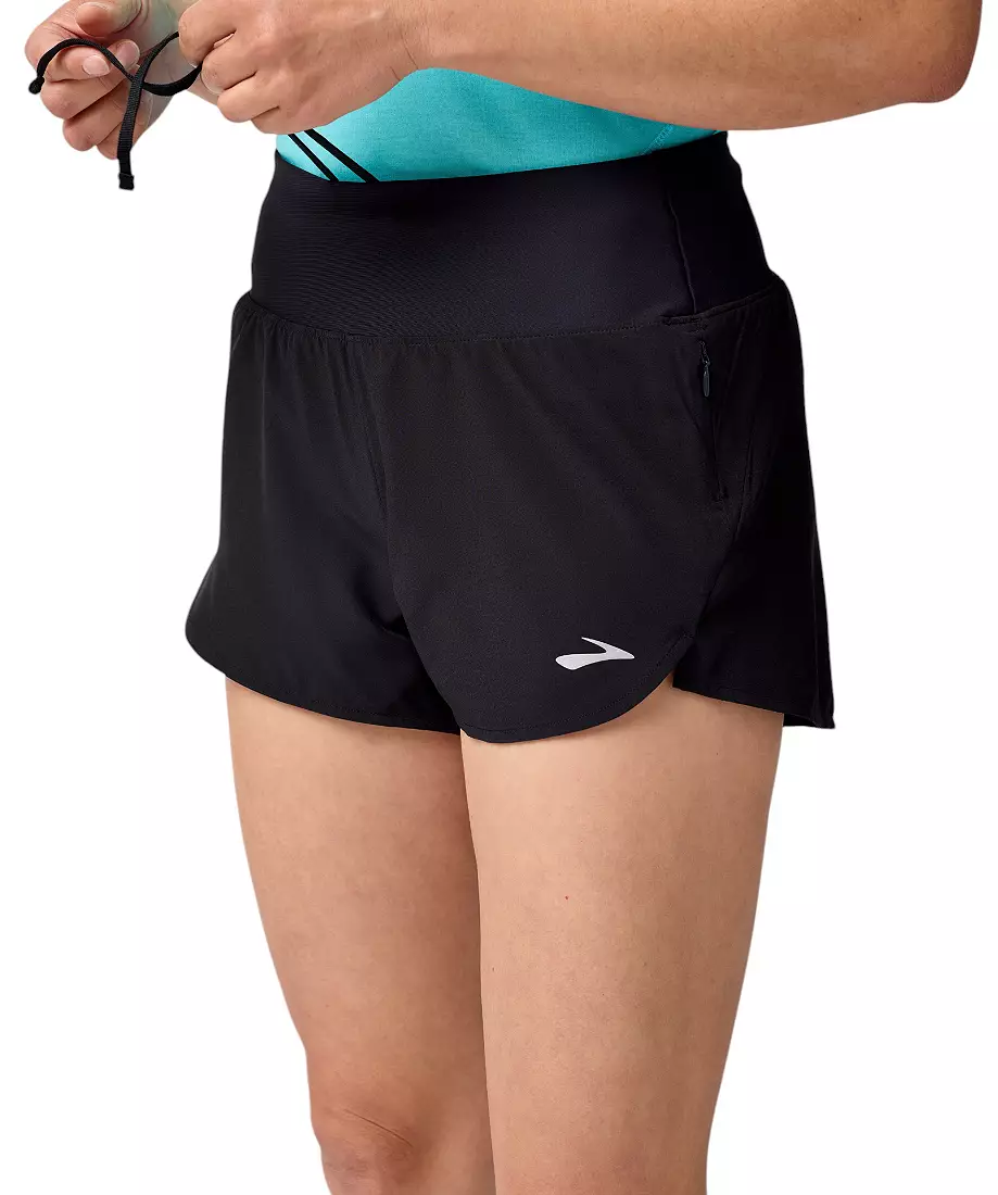 WOMEN'S BROOKS CHASER 3" SHORT 2.0 | BLACK - Image 3