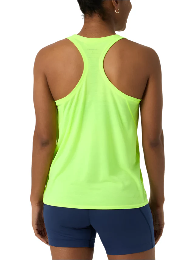 WOMEN'S BROOKS DISTANCE TANK 3.0 | NEO YELLOW / RUN HAPPY - Image 3