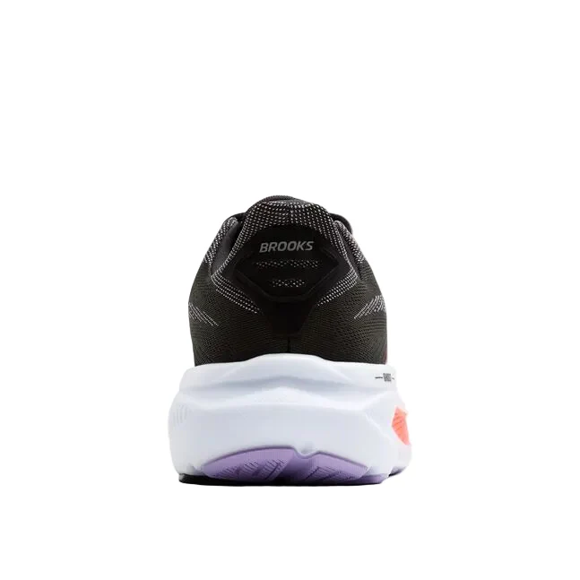 WOMEN'S BROOKS GHOST 17 | BLACK / PURPLE / CORAL - Image 4