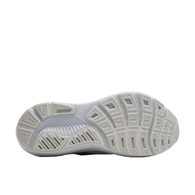 WOMEN'S BROOKS GHOST 17 | WHITE / WHITE / GREY - Image 5