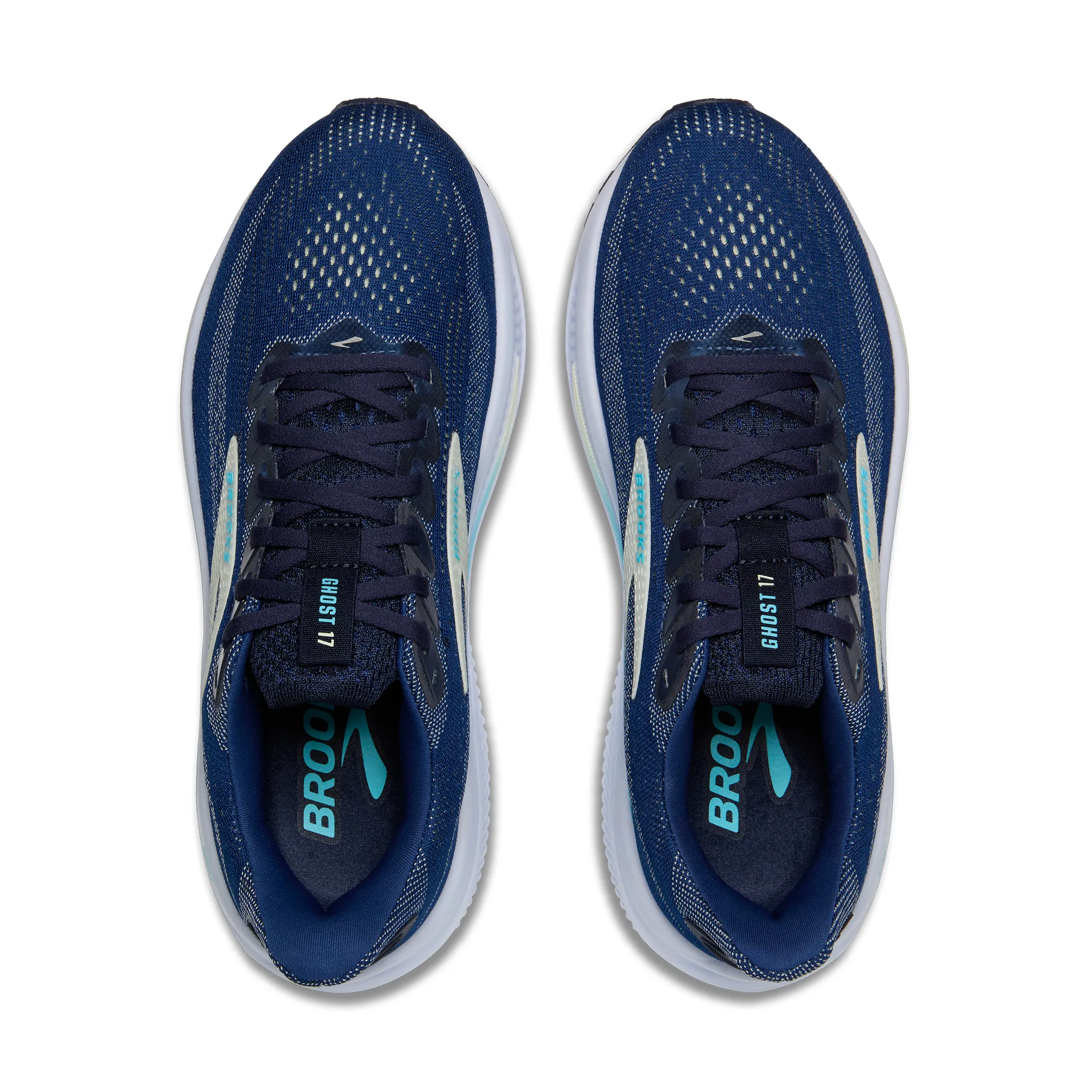 WOMEN'S BROOKS GHOST 17 | NAVY / GREEN / TURQUOISE - Image 5