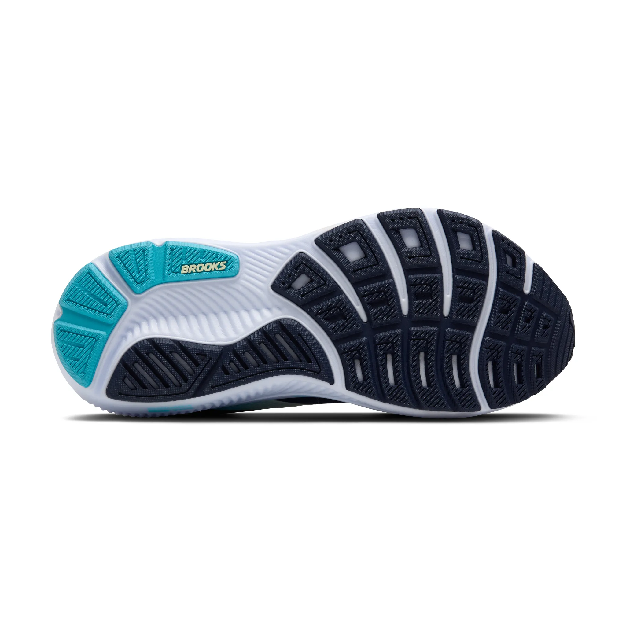 WOMEN'S BROOKS GHOST 17 | NAVY / GREEN / TURQUOISE - Image 6