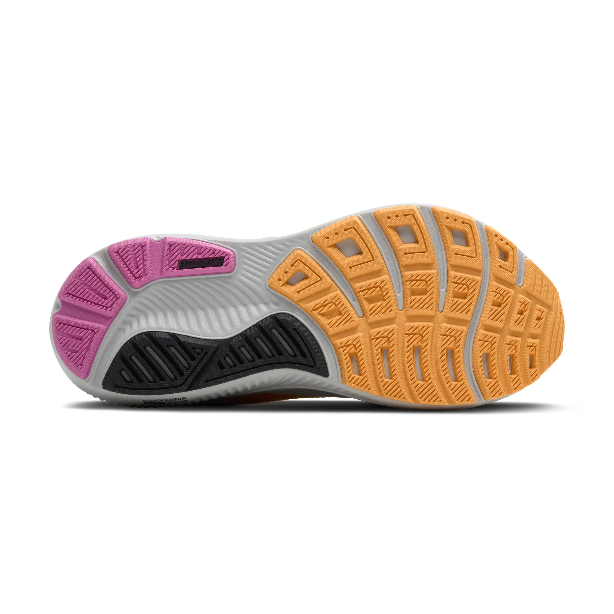 WOMEN'S BROOKS GHOST 17 | OYSTER / APRICOT / PINK - Image 6