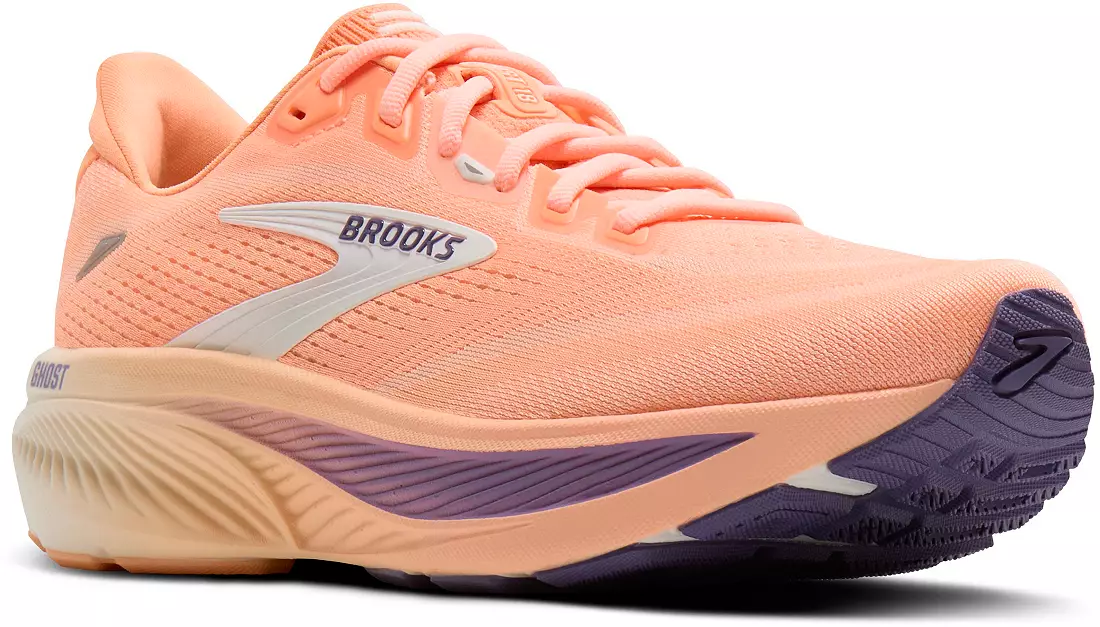 WOMEN'S BROOKS GHOST 18 | PEACH / GRAPE / COCONUT - Image 4