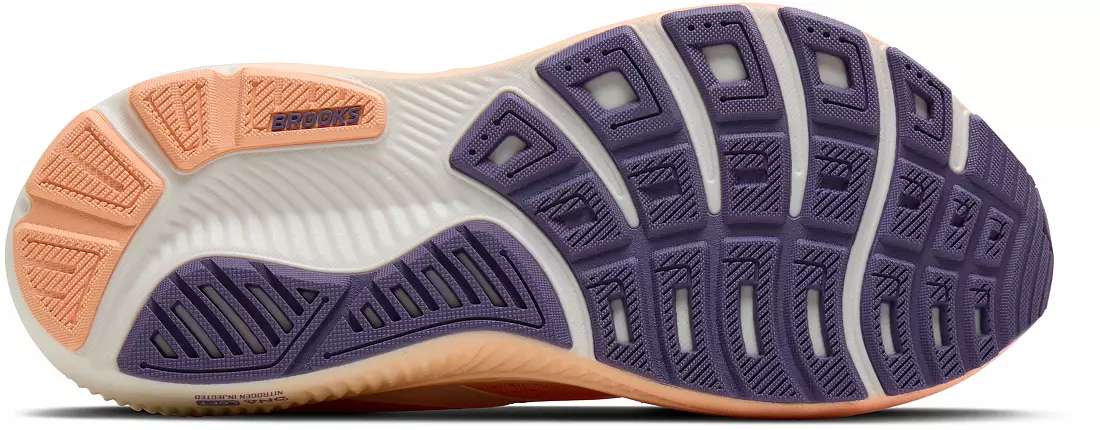 WOMEN'S BROOKS GHOST 18 | PEACH / GRAPE / COCONUT - Image 6