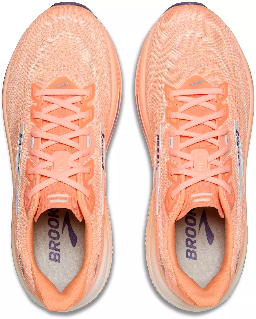 WOMEN'S BROOKS GHOST 18 | PEACH / GRAPE / COCONUT - Image 7
