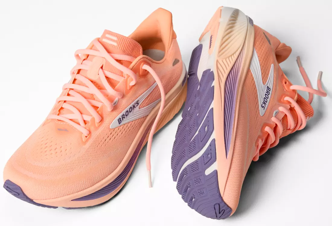 WOMEN'S BROOKS GHOST 18 | PEACH / GRAPE / COCONUT - Image 8
