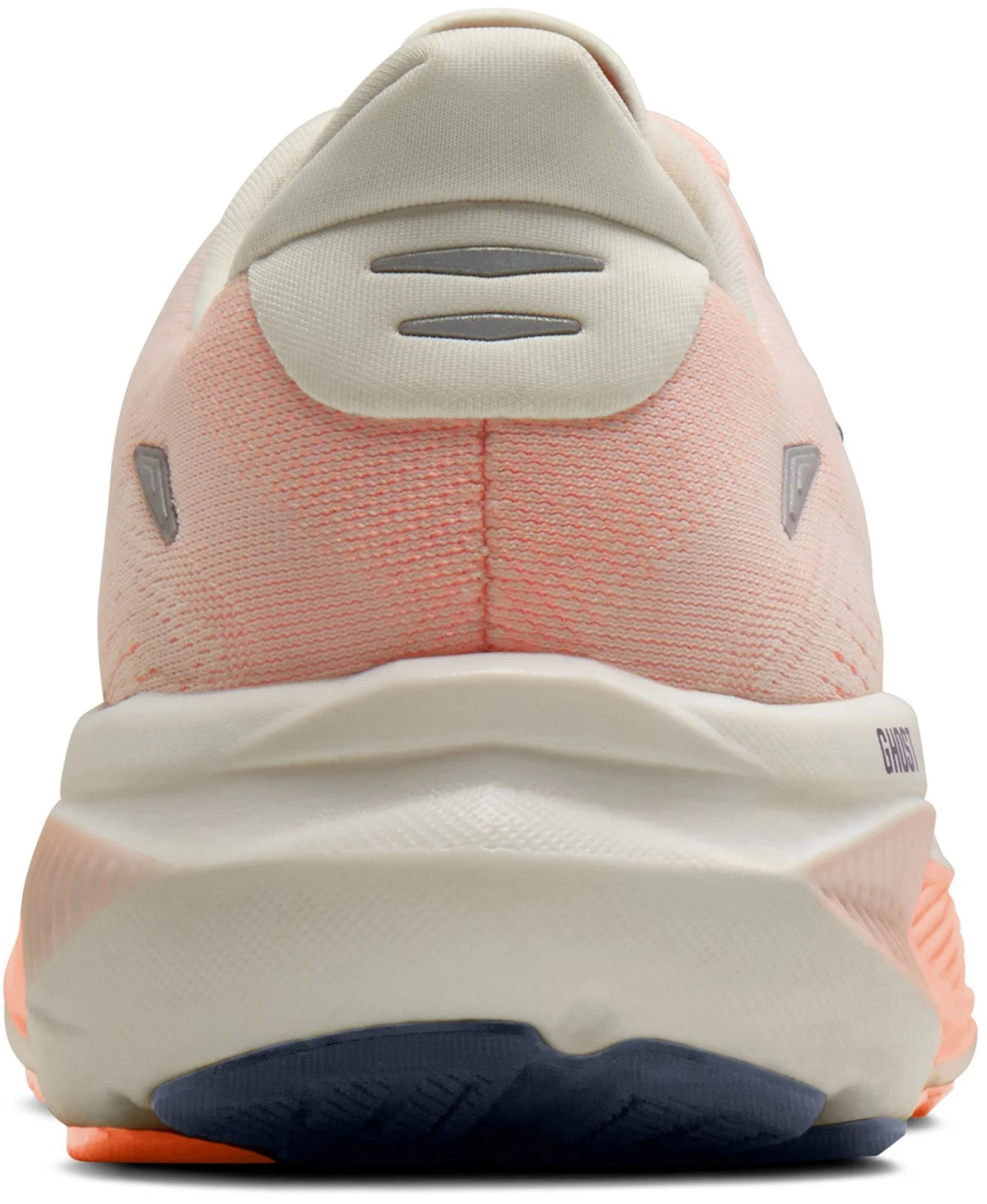 WOMEN'S BROOKS GHOST 18 | STAR WHITE / CYBER PEACH / GREY - Image 5