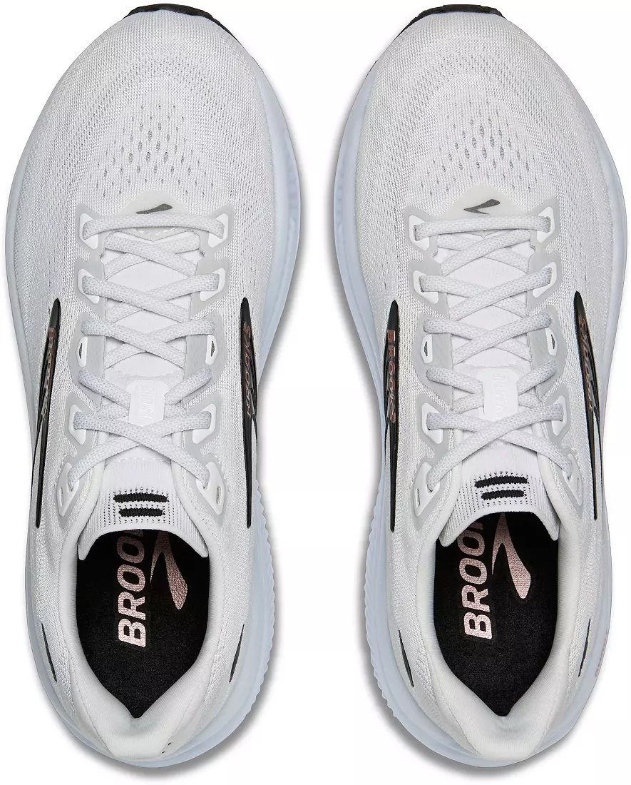 WOMEN'S BROOKS GHOST 18 | WHITE / BLACK / ROSE GOLD - Image 7