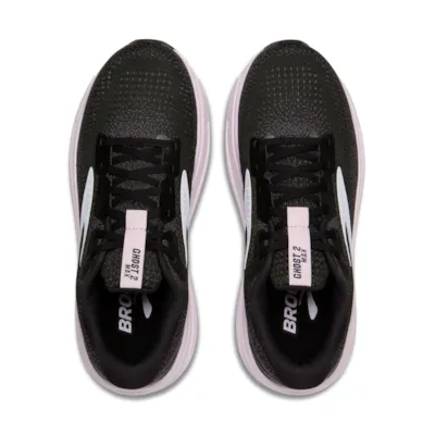 WOMEN'S BROOKS GHOST MAX 2 | BLACK / WHITE / ORCHID ICE - Image 5
