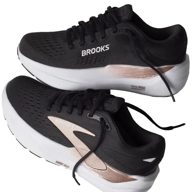 WOMEN'S BROOKS GHOST MAX 3 | BLACK | BLACK | ROSE GOLD - Image 7
