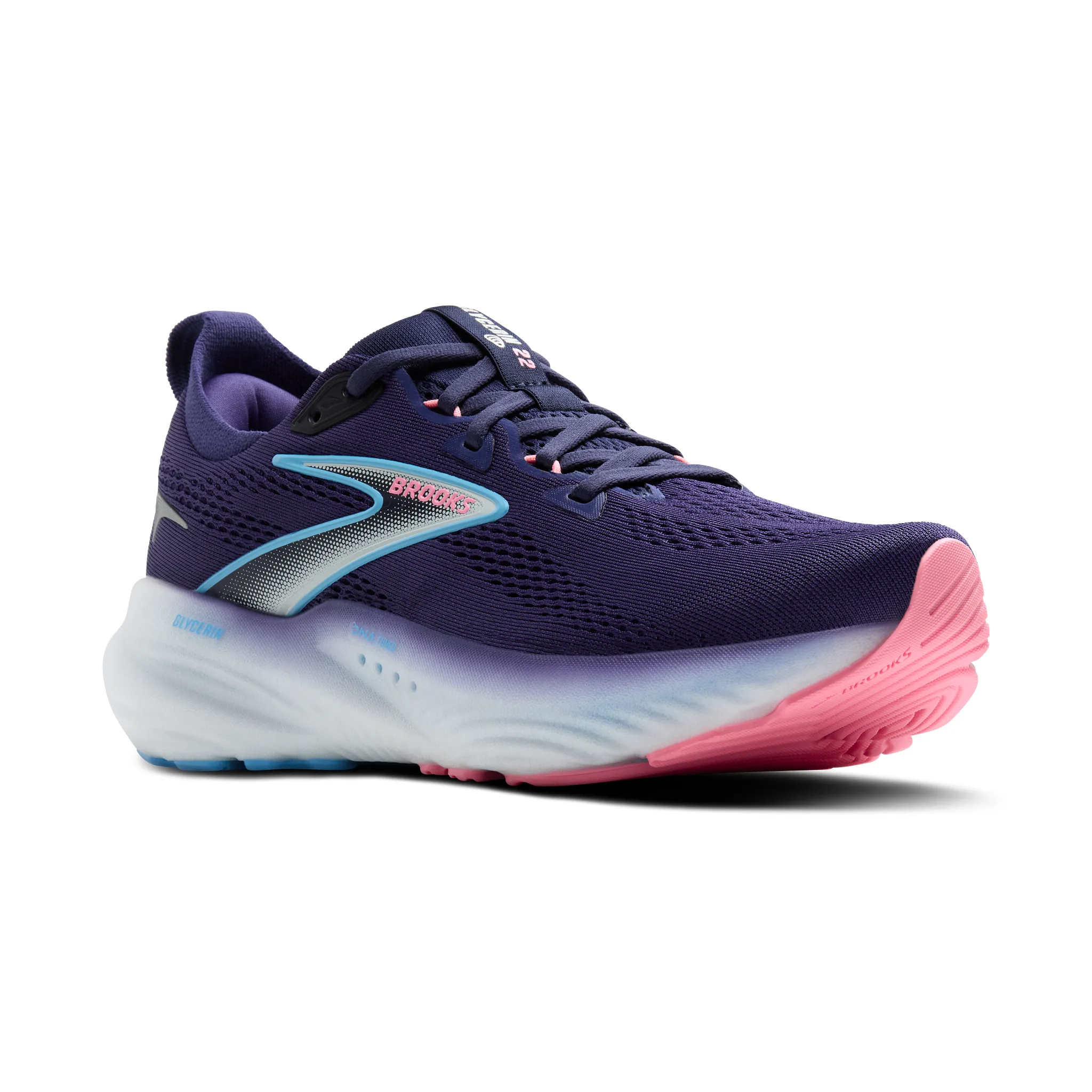 WOMEN'S BROOKS GLYCERIN 22 | BLUE RIBBON / PEACOAT / DIANTHUS - Image 3