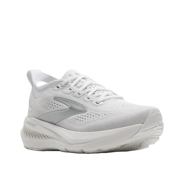 WOMEN'S BROOKS GLYCERIN 23 | WHITE / WHITE / GREY - Image 3