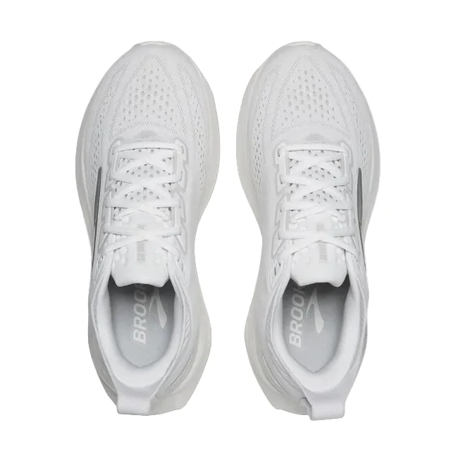 WOMEN'S BROOKS GLYCERIN 23 | WHITE / WHITE / GREY - Image 6