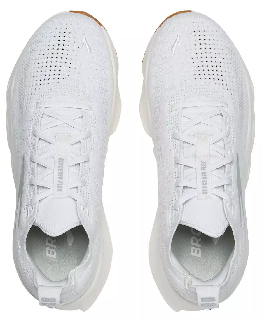 WOMEN'S BROOKS GLYCERIN FLEX | WHITE | BLACK | GUM - Image 7