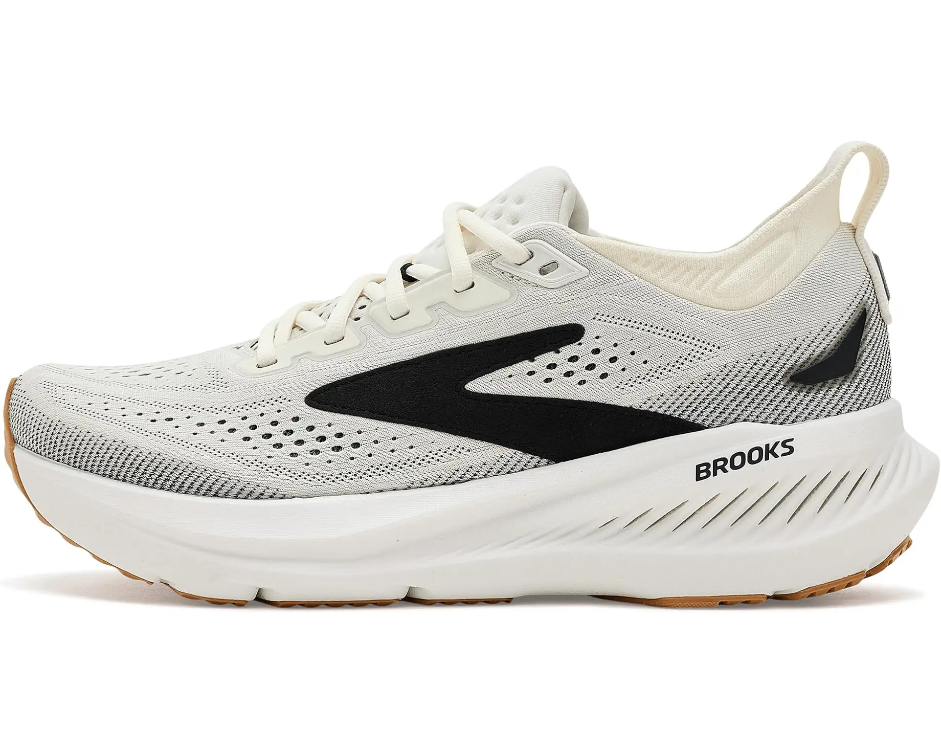 WOMEN'S BROOKS GLYCERIN 23 | WHITE / BLACK / BISCUIT - Image 2
