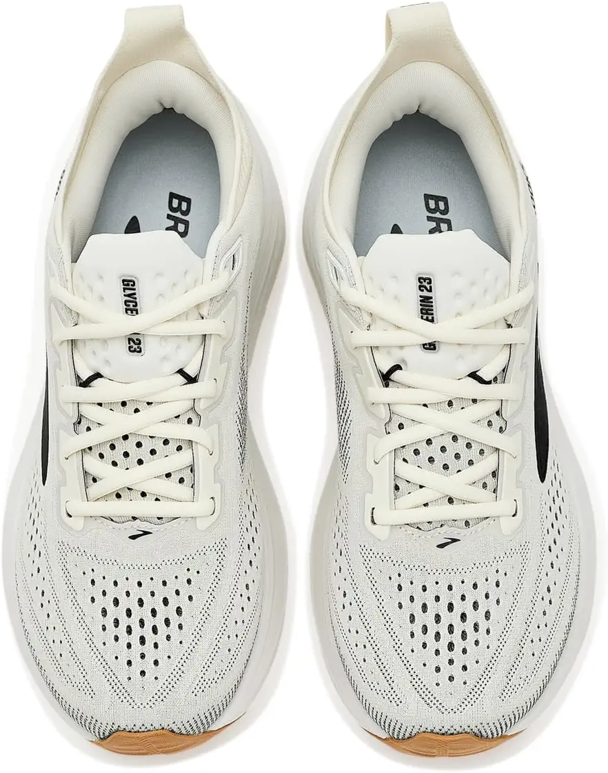 WOMEN'S BROOKS GLYCERIN 23 | WHITE / BLACK / BISCUIT - Image 7