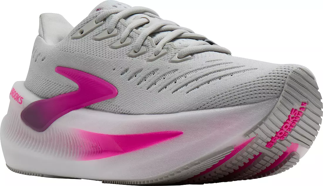 WOMEN'S BROOKS GLYCERIN MAX 2 | OYSTER / ARGYLE / CYBER PINK - Image 4