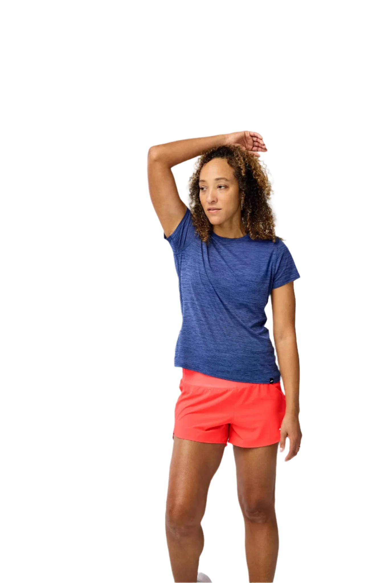WOMEN'S BROOKS LUXE SHORT SLEEVE | HEATHER MIDNIGHT