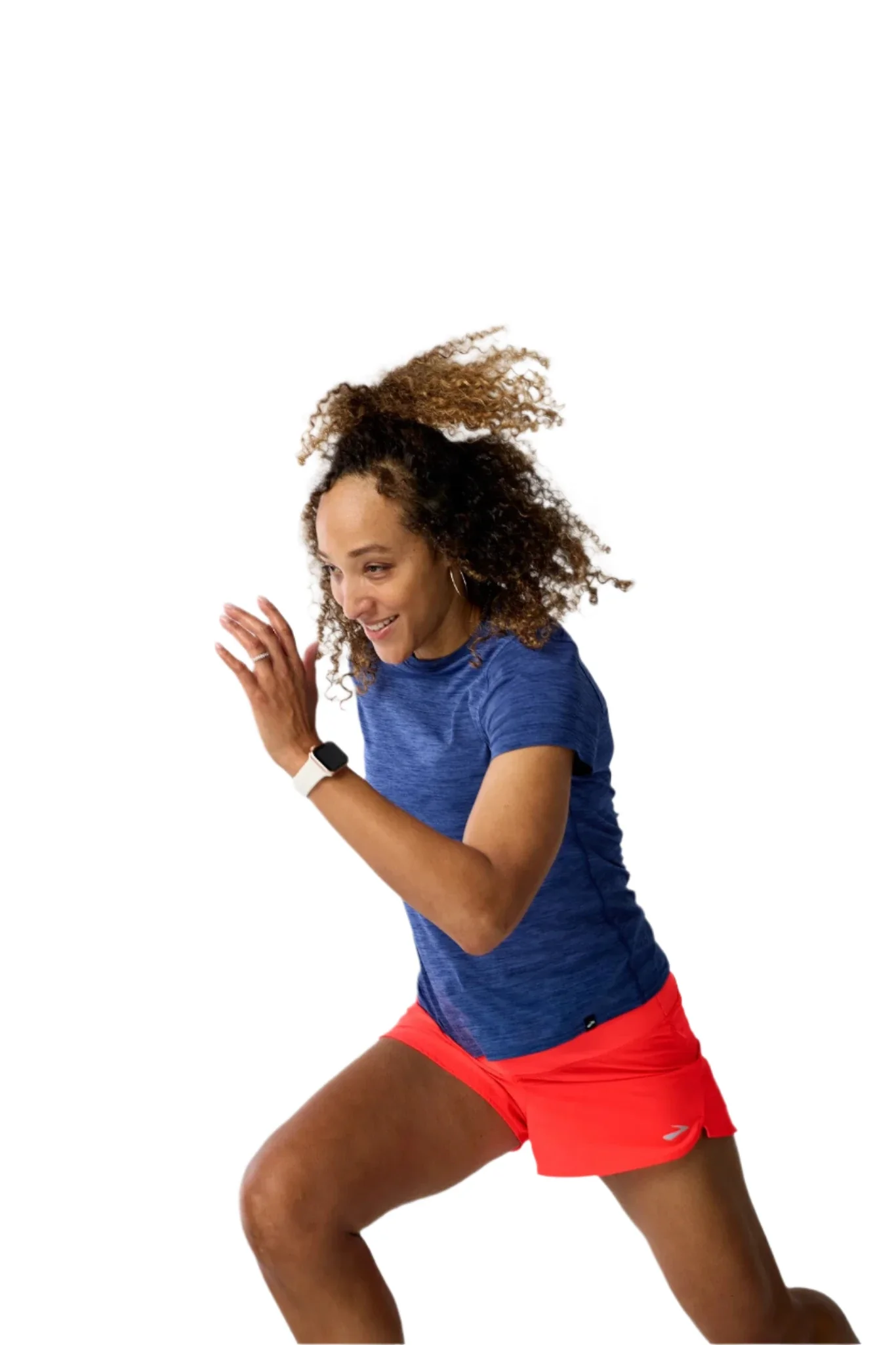 WOMEN'S BROOKS LUXE SHORT SLEEVE | HEATHER MIDNIGHT - Image 4
