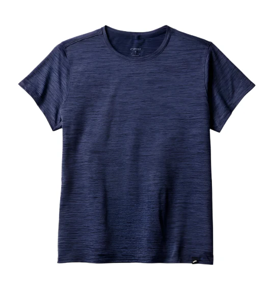 WOMEN'S BROOKS LUXE SHORT SLEEVE | HEATHER MIDNIGHT - Image 5