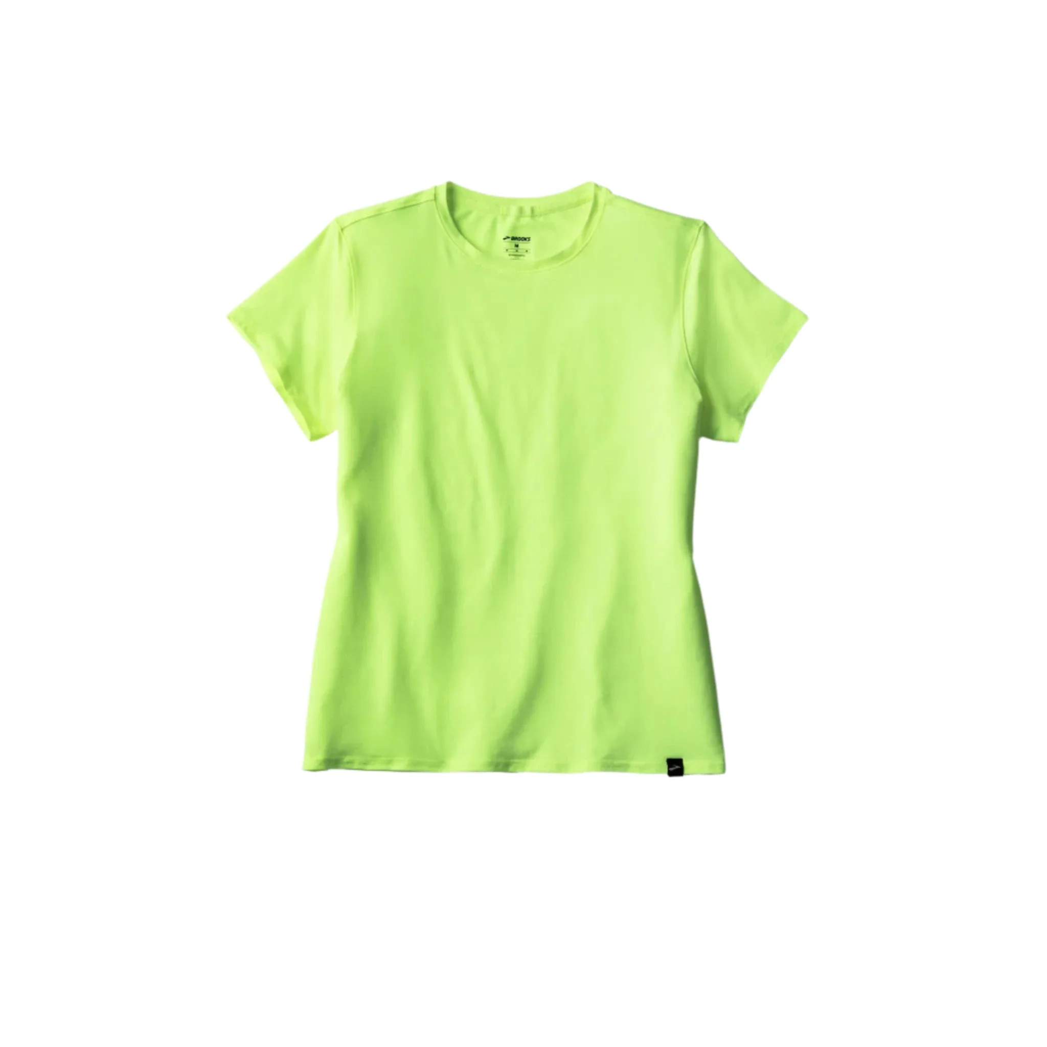 WOMEN'S BROOKS LUXE SHORT SLEEVE | HEATHER NEO YELLOW - Image 4
