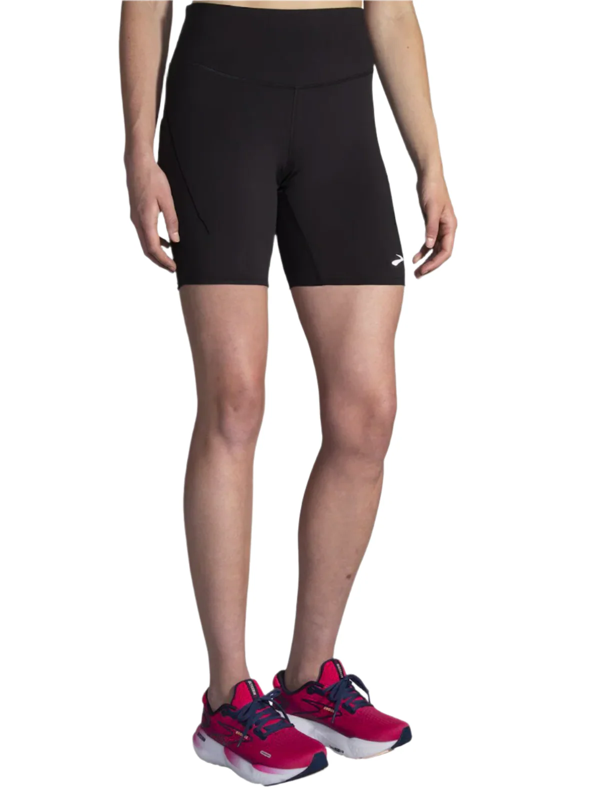 WOMEN'S BROOKS SPARK 8" SHORT TIGHT | BLACK - Image 2