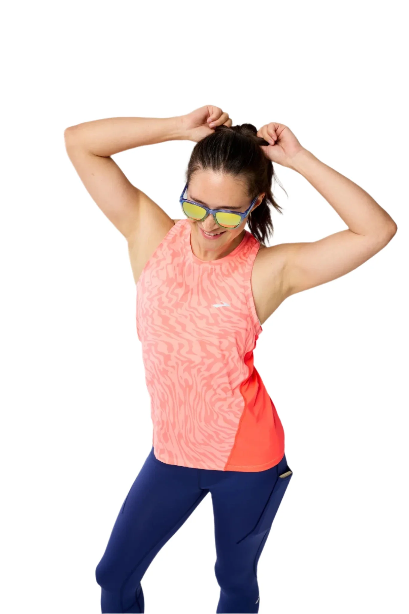 WOMEN'S BROOKS SPRINT FREE TANK 3.0 | NEO CAYENNE SPEEDSCAPE - Image 5