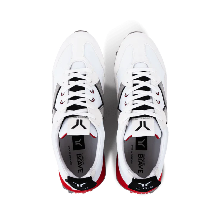 WOMEN'S C.O.B. by CULTURE OF BRAVE BOLD RUNNER | WHITE / GREY WING - Image 4