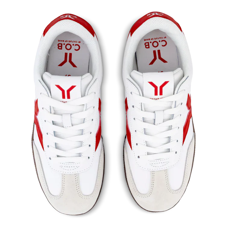 WOMEN'S C.O.B by CULTURE OF BRAVE FEARLESS SNEAKER | WHITE / NEON FLARE WINGS - Image 5