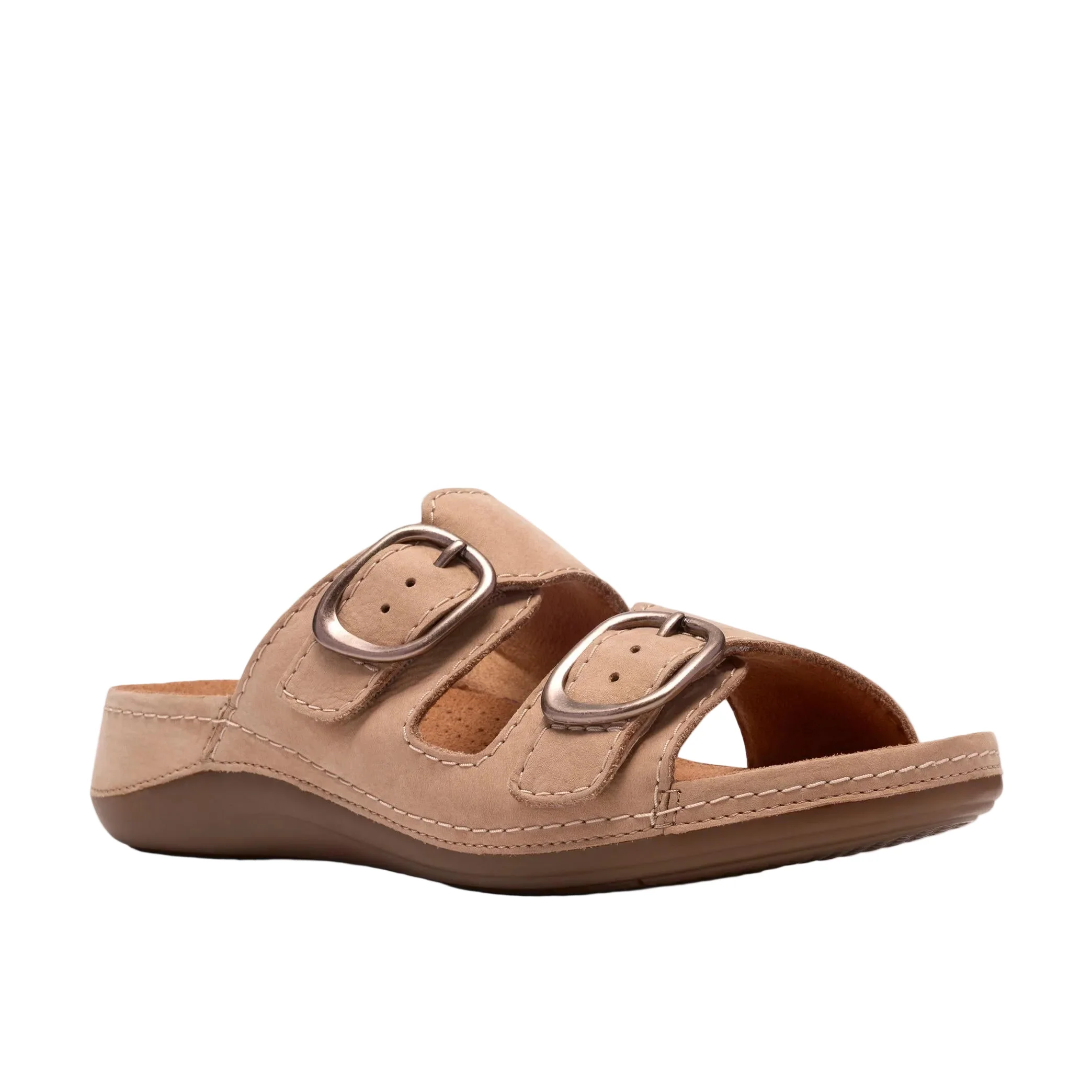 WOMEN'S CLARKS CECILY STEP | BEIGE NUBUCK - Image 3
