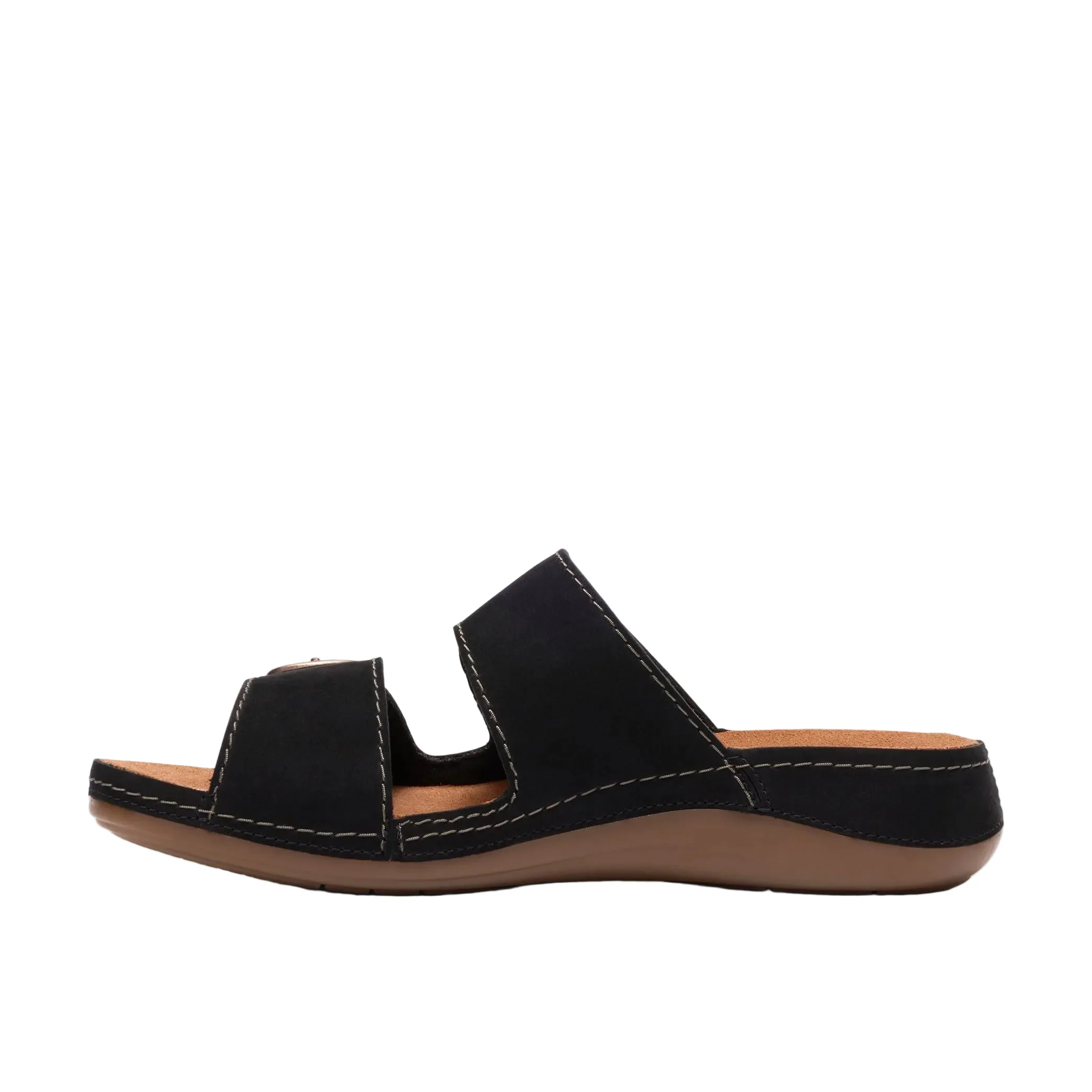 WOMEN'S CLARKS CECILY STEP | BLACK NUBUCK - Image 2